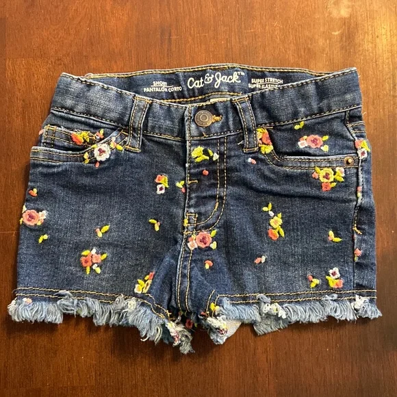 NWOT Cat & Jack flowered shorts - Picture 1 of 6